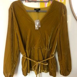 J.Crew Crushed Velvet Blouse
